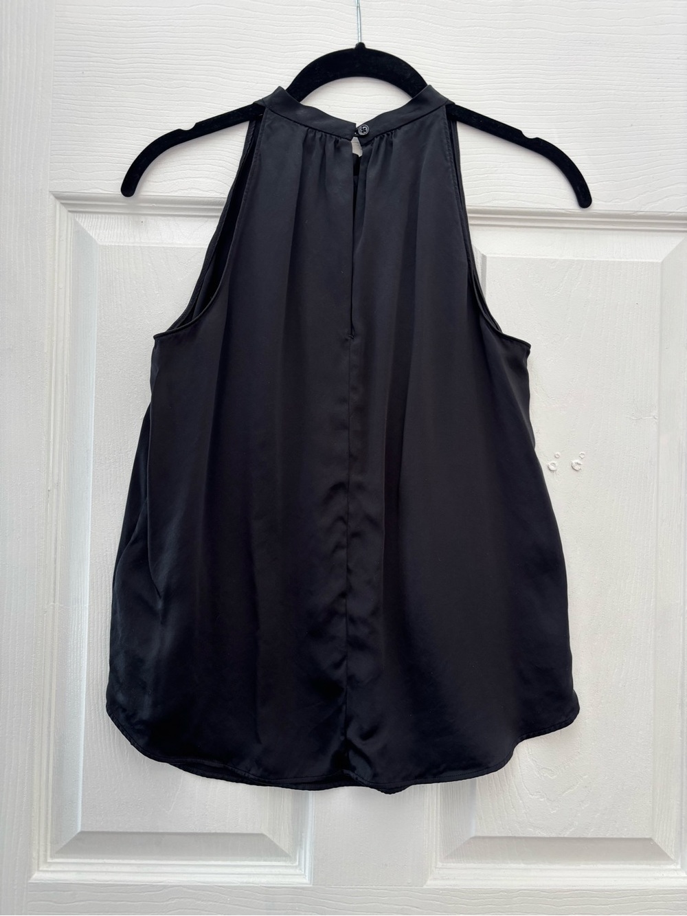 Quince Black Washable Silk Sleeveless Halter Top XS - Picture 2 of 5